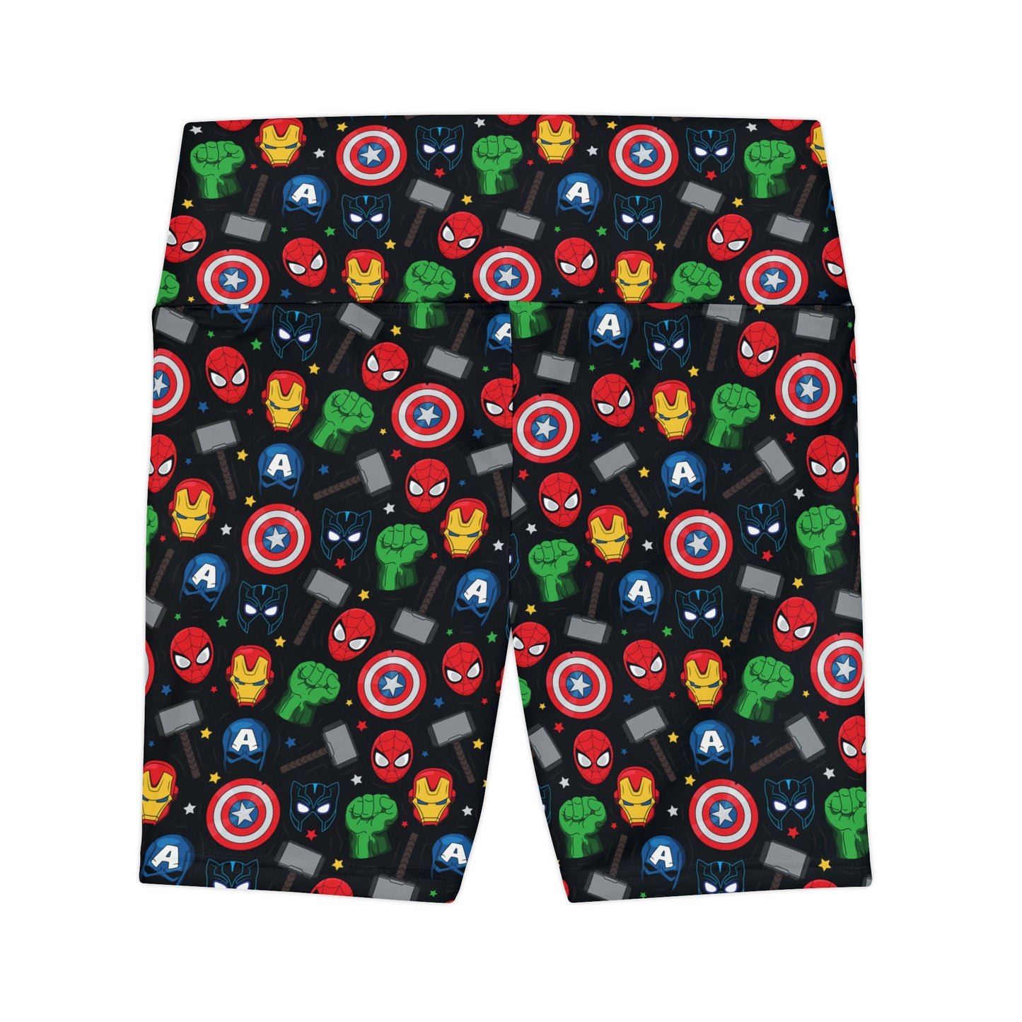 Super Heroes Women's Athletic Workout Shorts