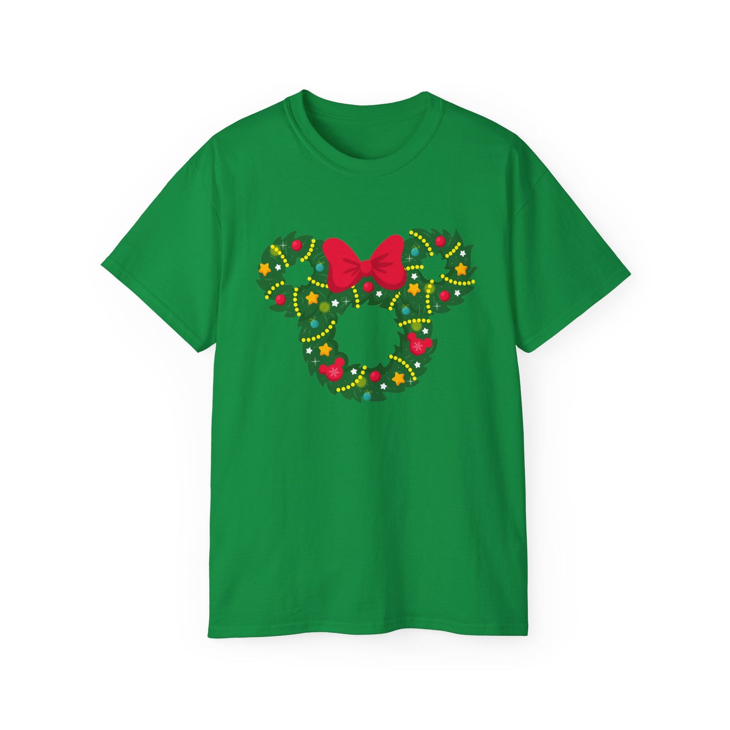 Christmas Wreaths With Bow Unisex Graphic Tee