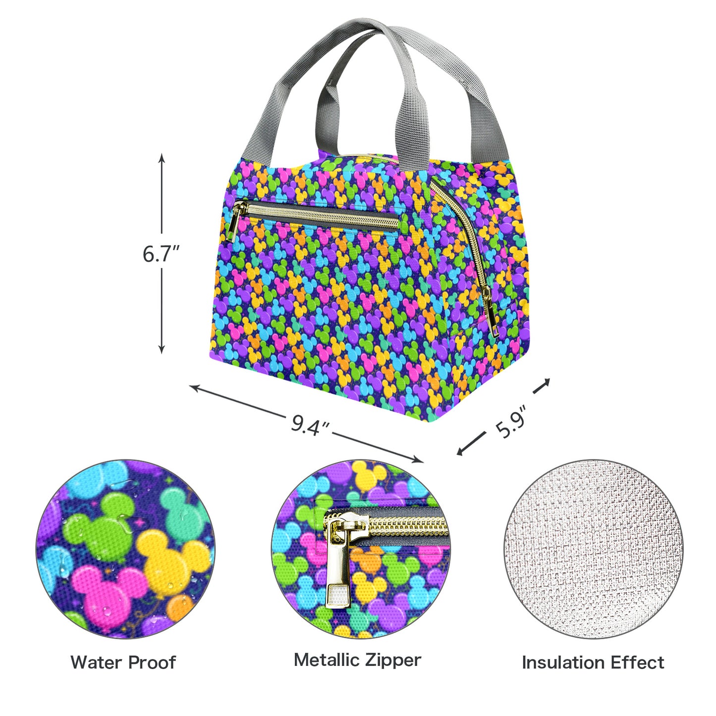 Park Balloons Portable Lunch Bag