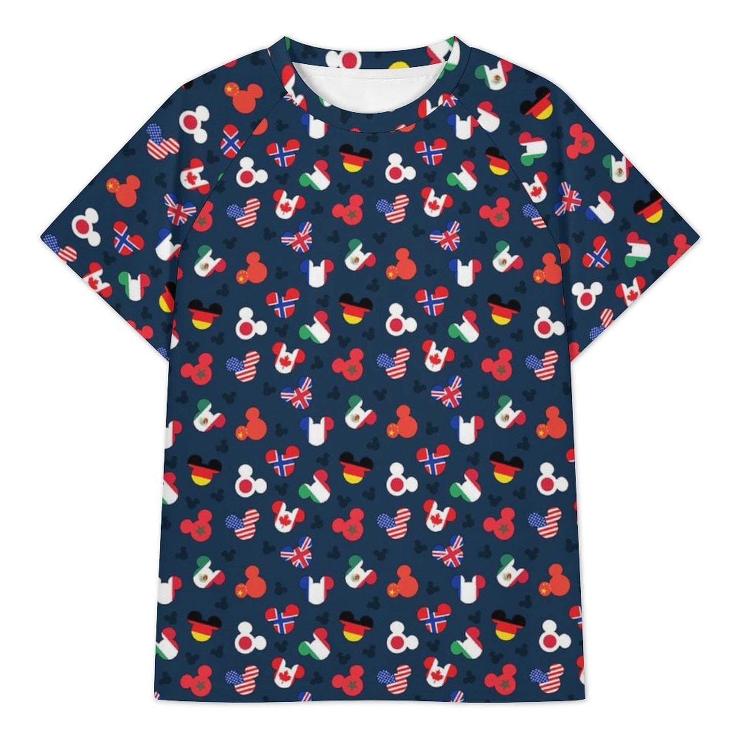 Women's All Over Print Raglan T-Shirt - Ambrie