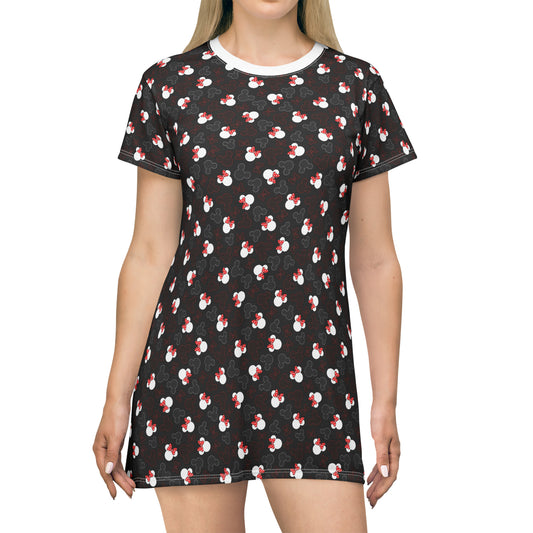 Mickey And Minnie Dots T-Shirt Dress