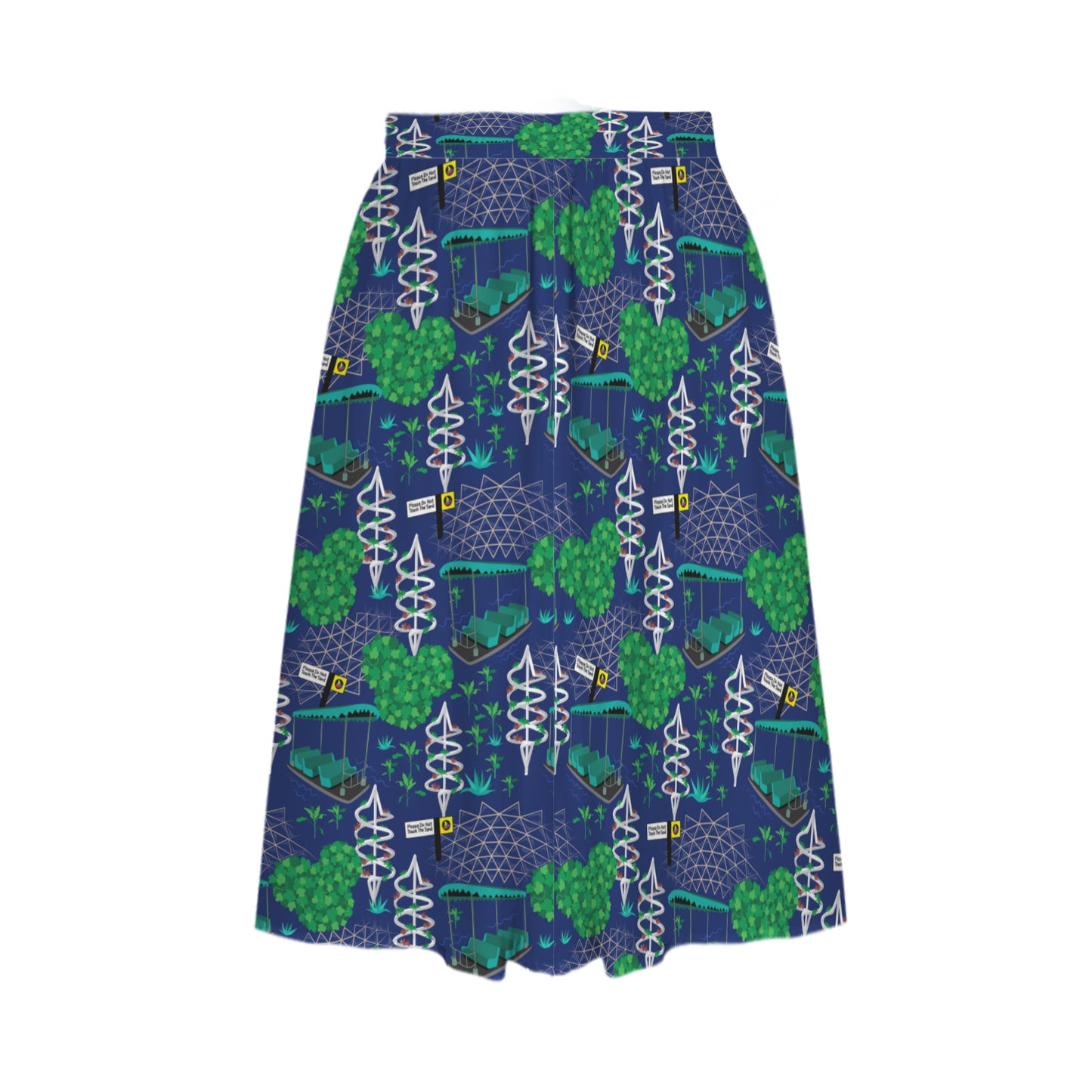 Living With The Land Elastic Waist Midi Skirt With Pockets