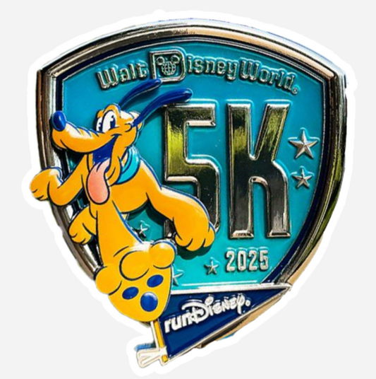 Pluto 5K Medal Disney Sticker