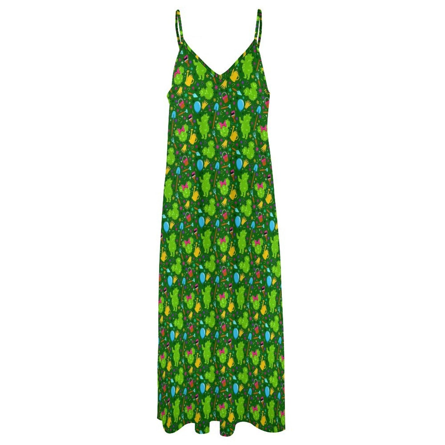 Flower And Garden Women's Summer Slip Long Dress