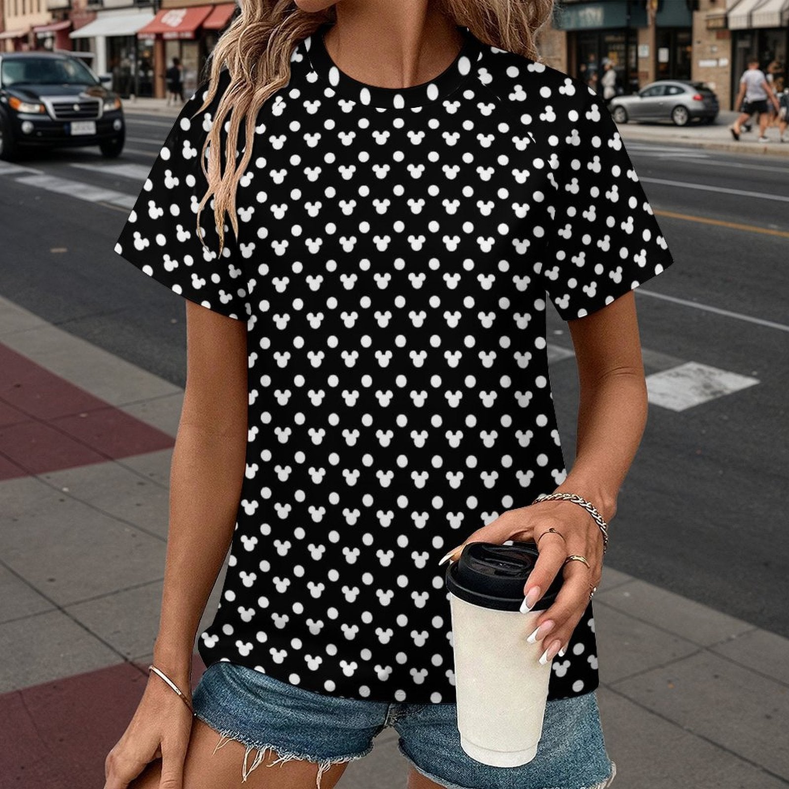 Women's All Over Print Raglan T-Shirt - Ambrie