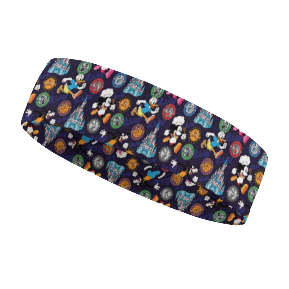 Mickey Wine And Dine Race Sports Sweat Headband