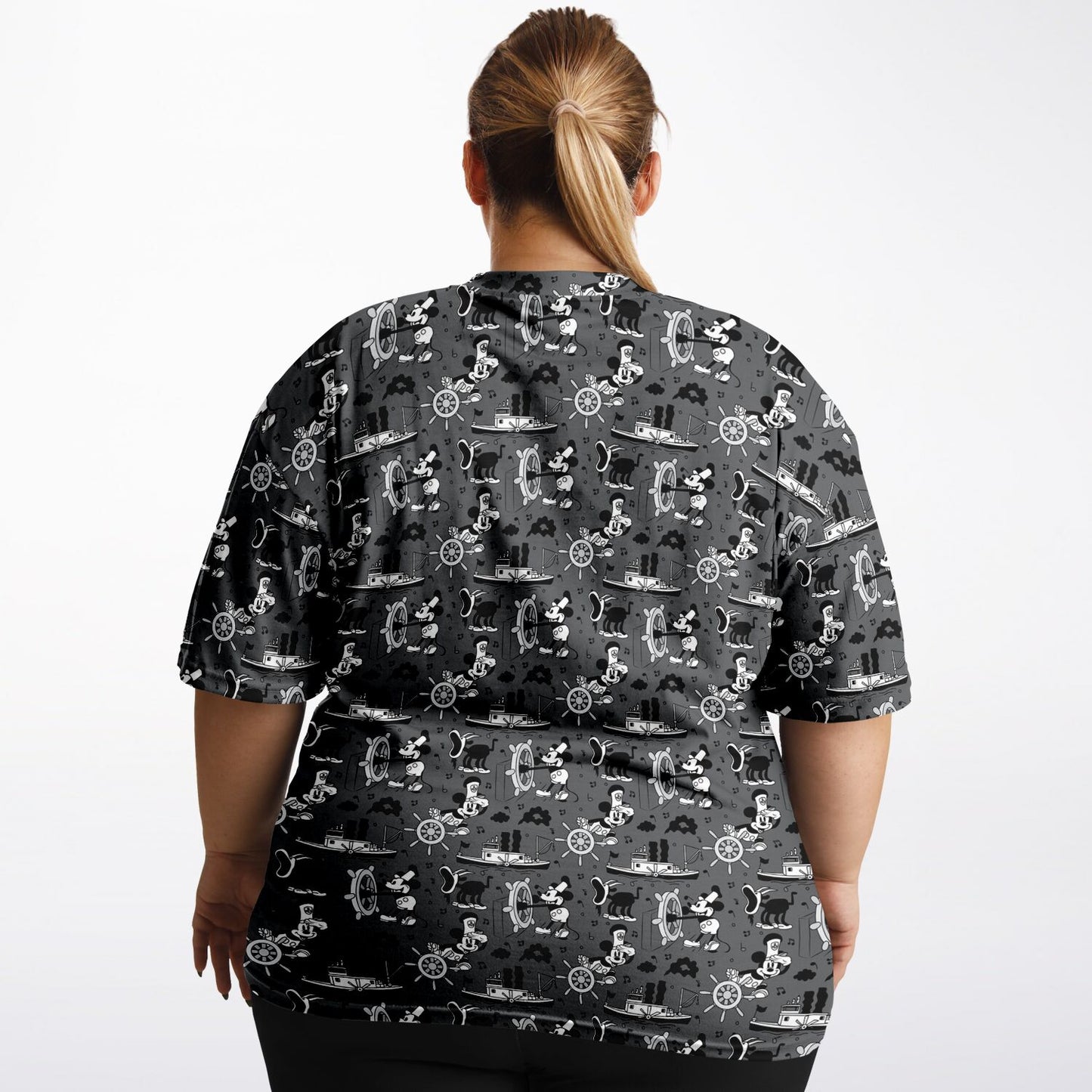 Steamboat Mickey Unisex Plus-size T-Shirt