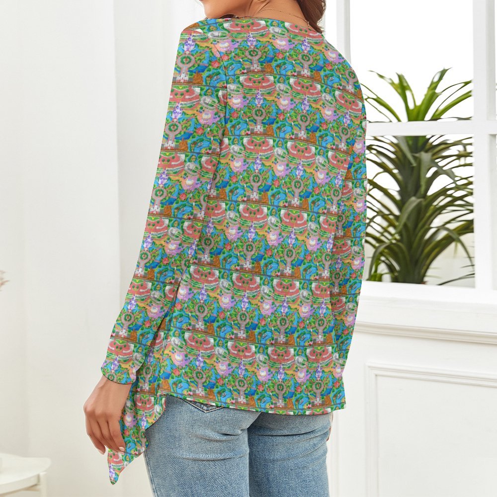 Park Map Women's Short Cardigan