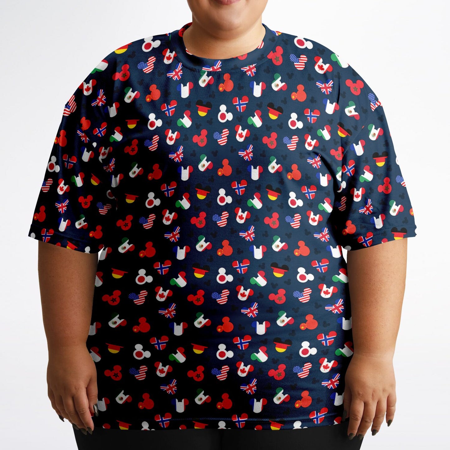 Mickey Flags Unisex Plus-size T-Shirt