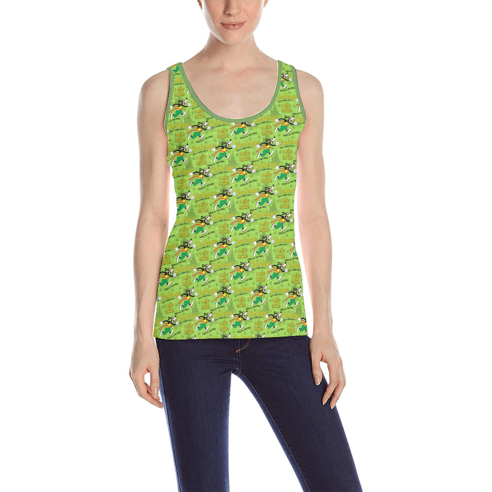 Goofy Challenge All Over Print Athletic Tank Top for Women