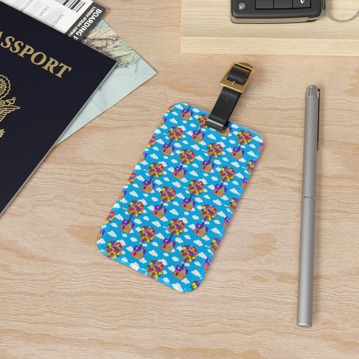 Floating House Luggage Tag