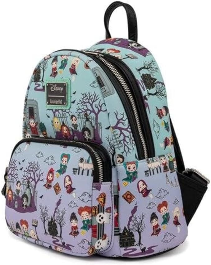 Disney Hocus Pocus Scene Womens Double Strap Backpack