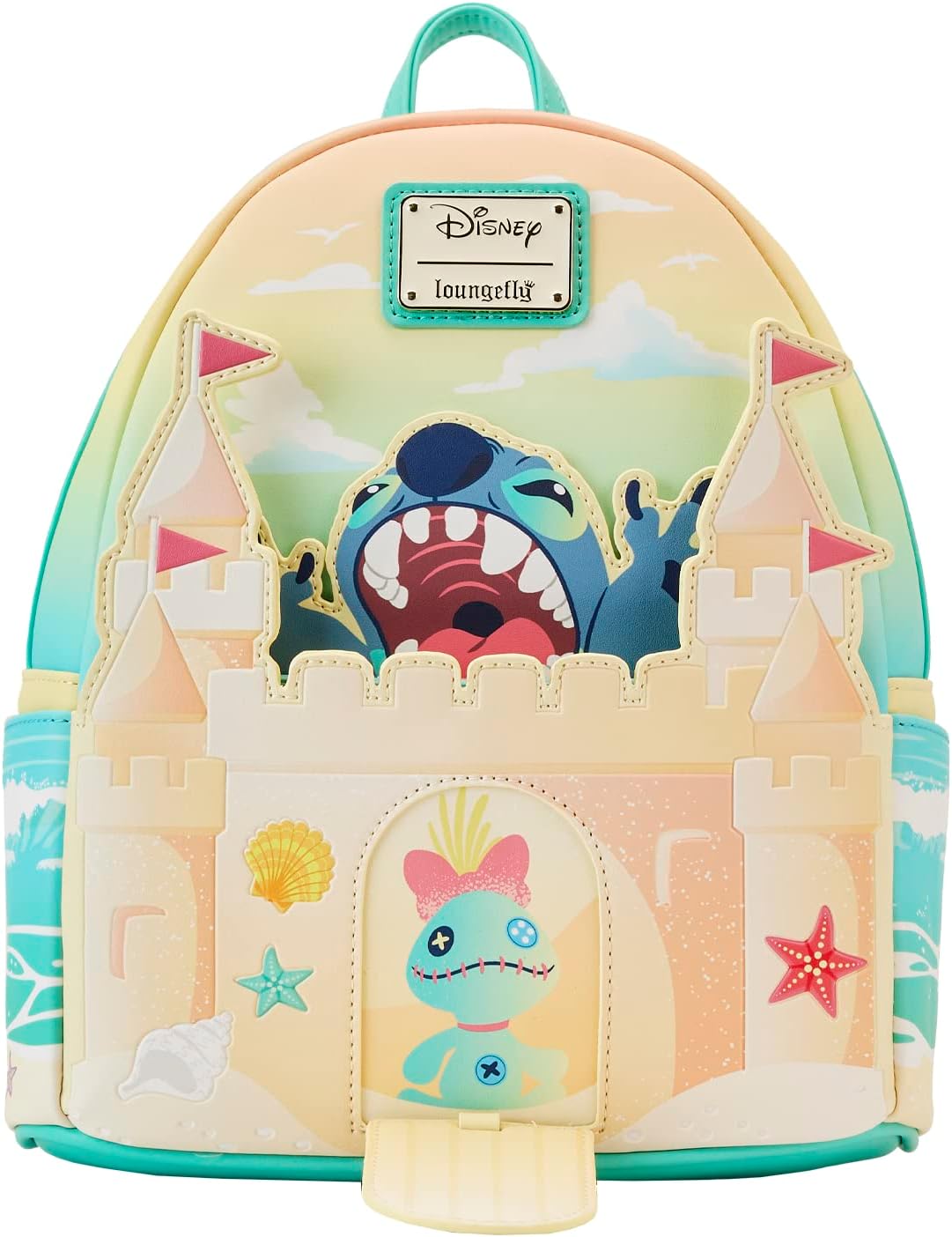 Disney Stitch Sandcastle Beach Surprise Mini Backpack