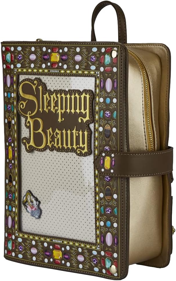 Disney Sleeping Beauty Collector Pin Womens Double Strap Mini Backpack