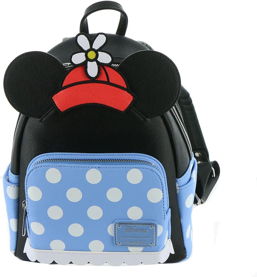 Mini Backpack Light Blue Disney Positively Minnie Polka Dot Mini Backpack Light Blue-Black-Whit ...