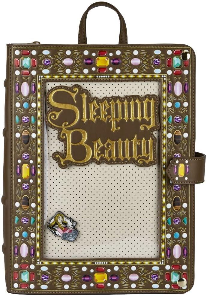 Disney Sleeping Beauty Collector Pin Womens Double Strap Mini Backpack