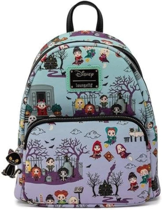 Disney Hocus Pocus Scene Womens Double Strap Backpack