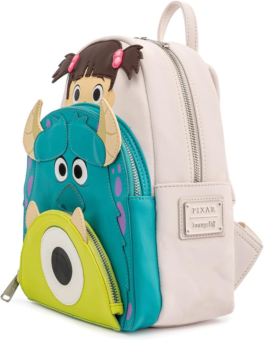 Disney Pixar Monsters Inc Boo Mike Sully Cosplay Womens Double Strap Shoulder Bag Purse Backpack