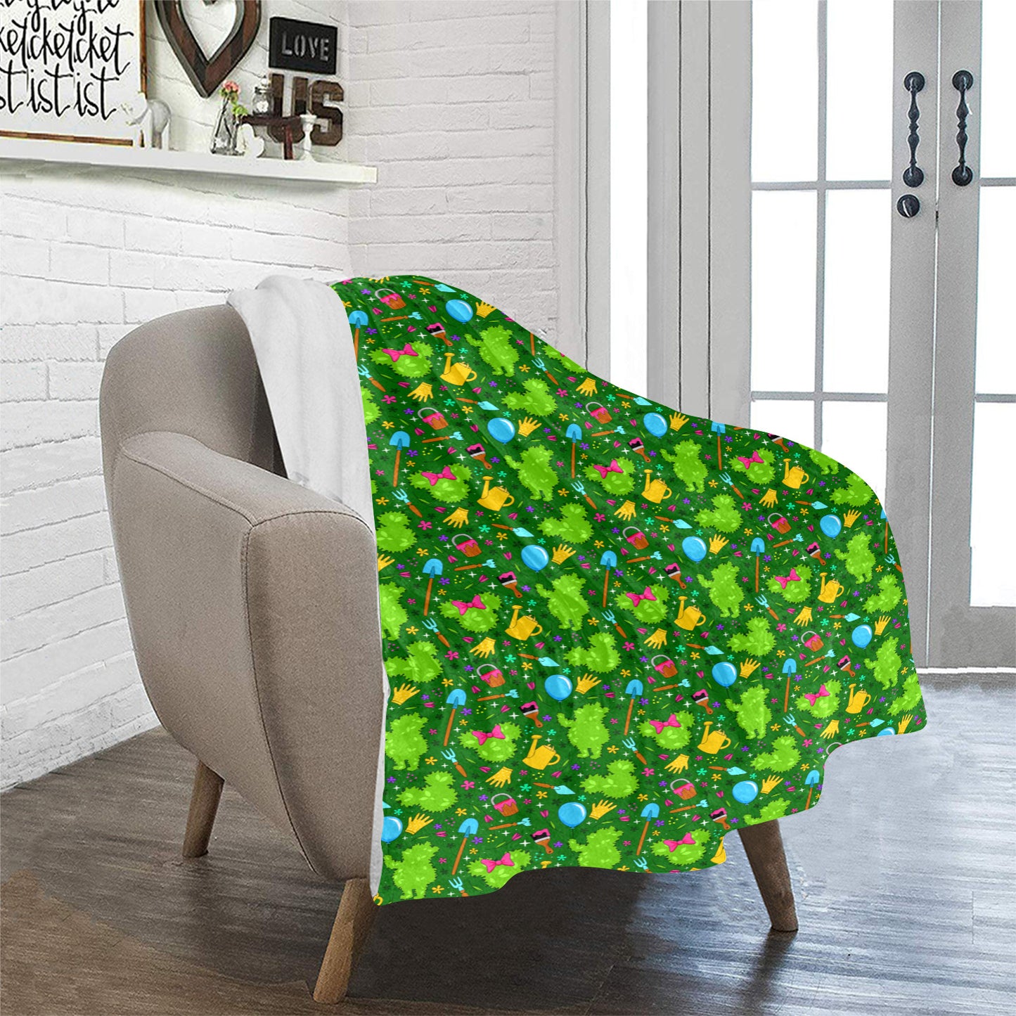 Flower And Garden Ultra-Soft Micro Fleece Blanket 32"x48"