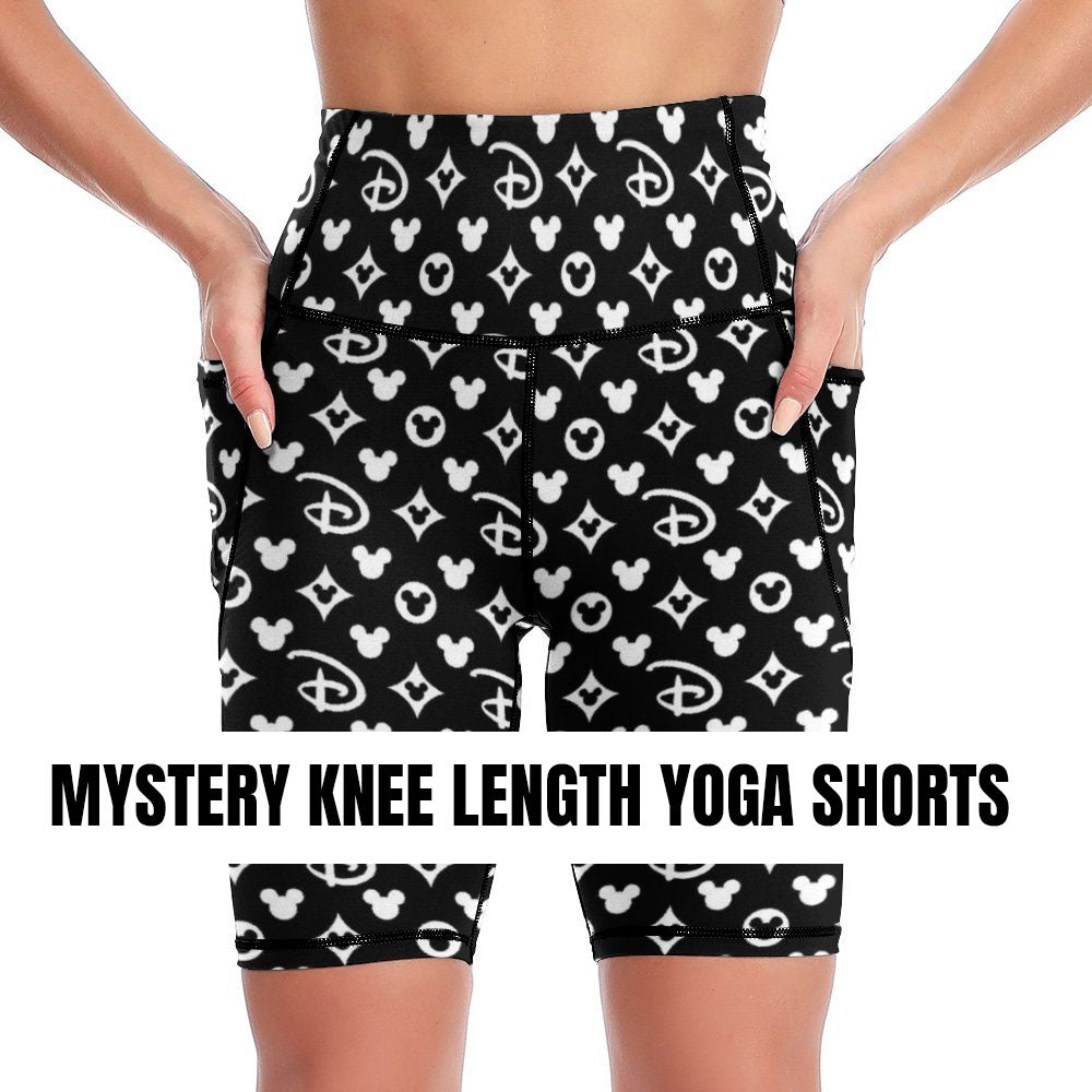 Mystery Women's Knee Length Athletic Yoga Shorts With Pockets - Ambrie