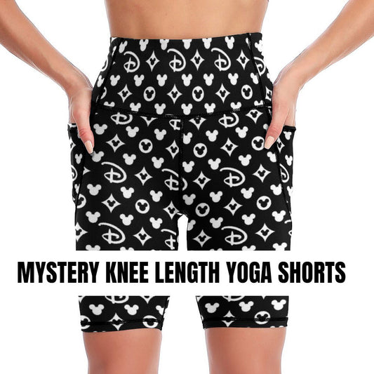 Mystery Women's Knee Length Athletic Yoga Shorts With Pockets - Ambrie