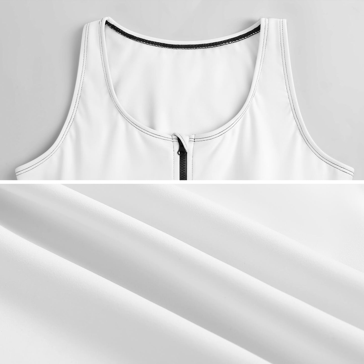 Waffles Women's Yoga Zipper Vest - Ambrie