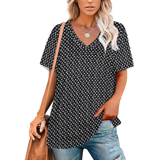 Designer Women's V-Neck T-Shirt