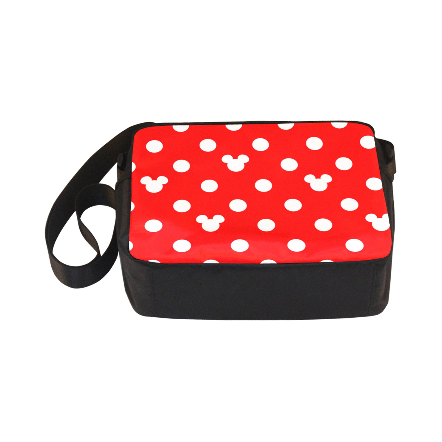 Red With White Mickey Polka Dots Classic Cross-body Nylon Bag