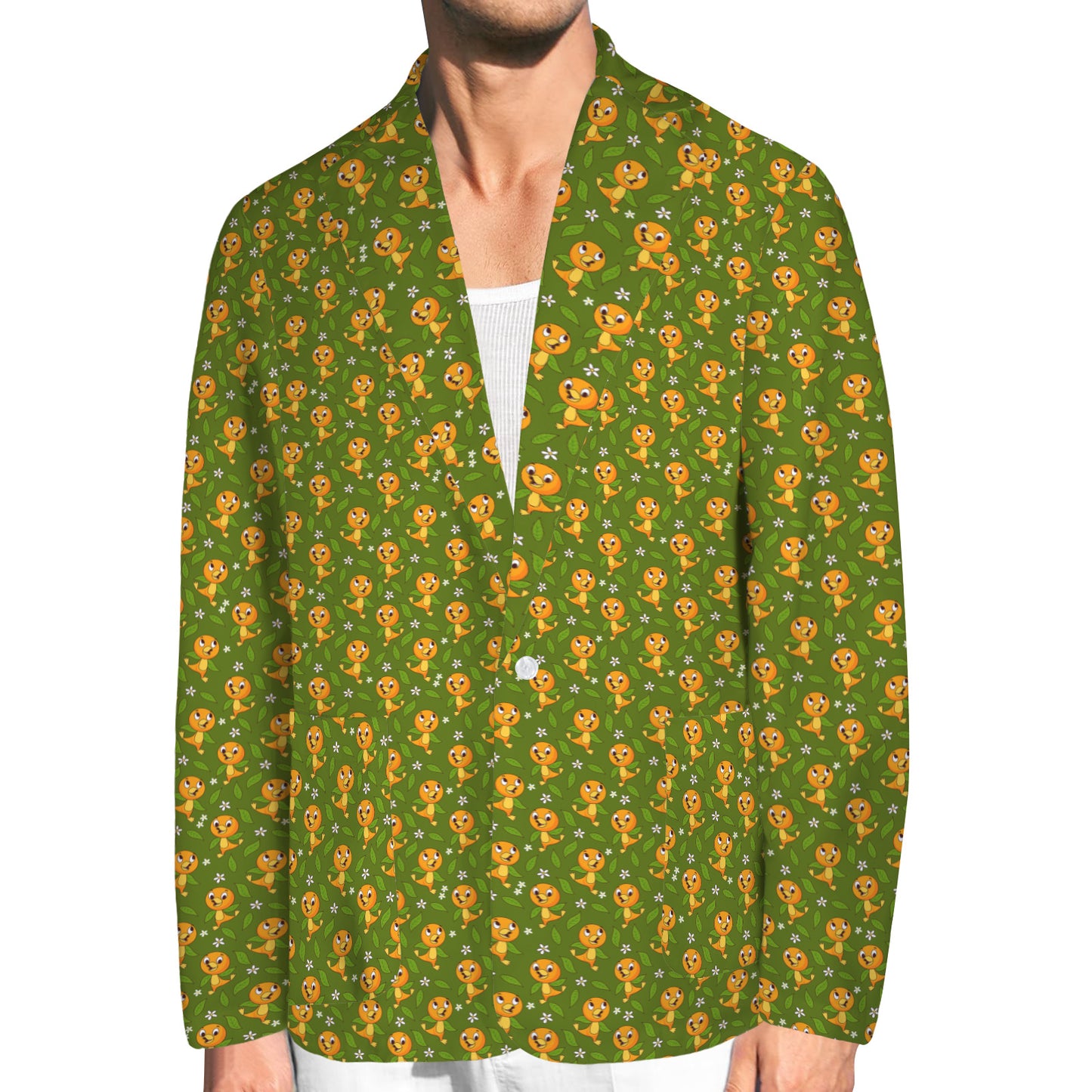 Orange Bird Men's Blazer Jacket