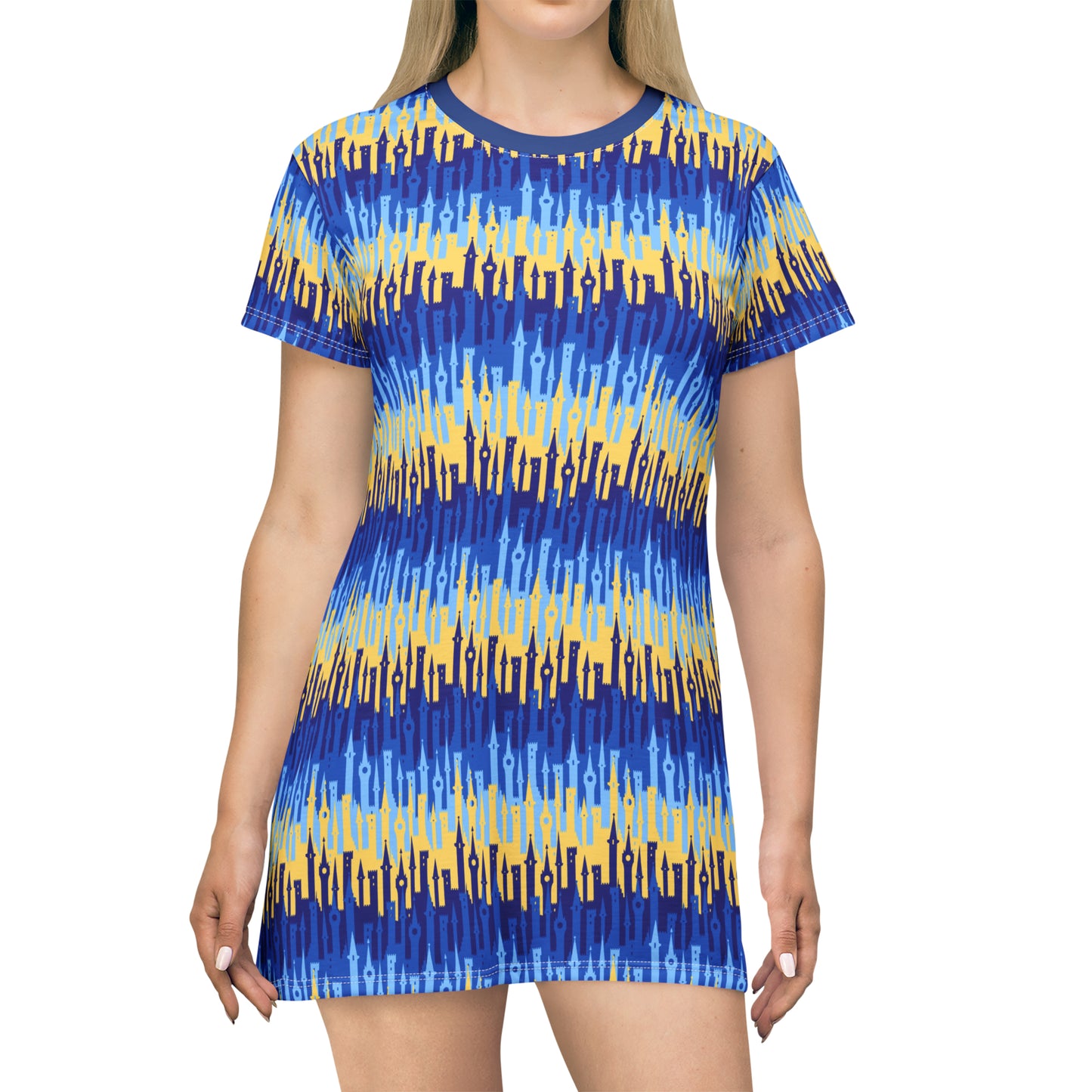 Blue Castles T-Shirt Dress