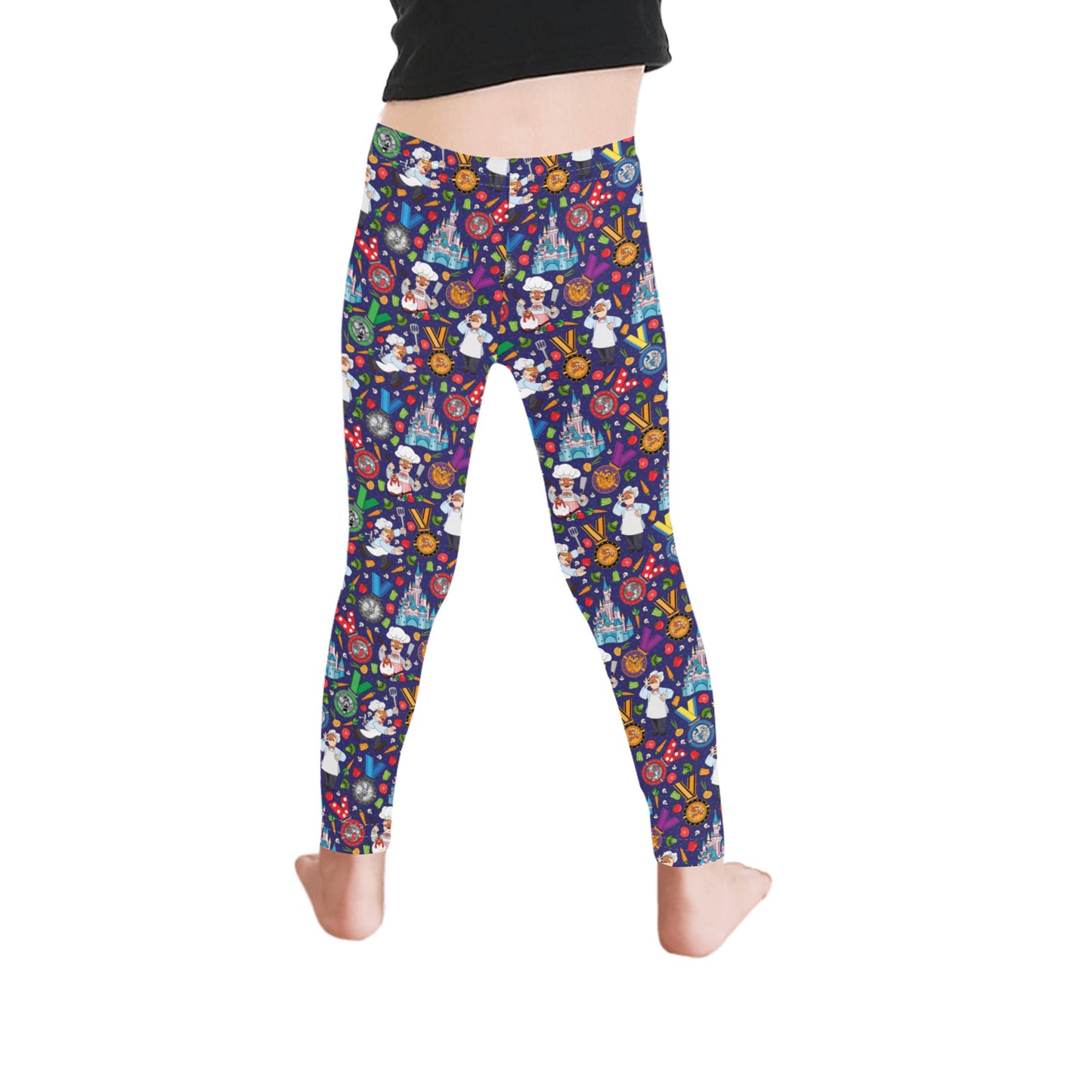 Muppets Chef Wine And Dine Race Kid's Leggings