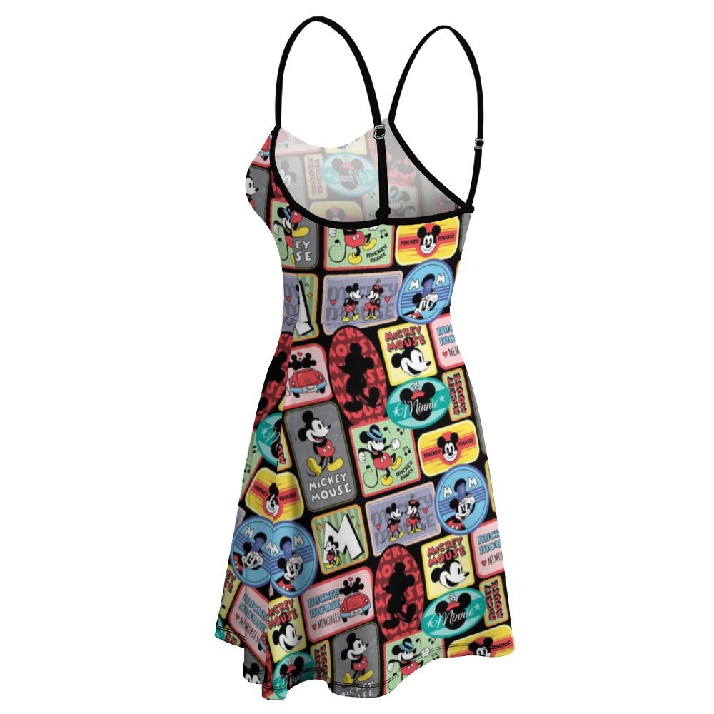 Mickey Stickers Women's Sling Short Dress
