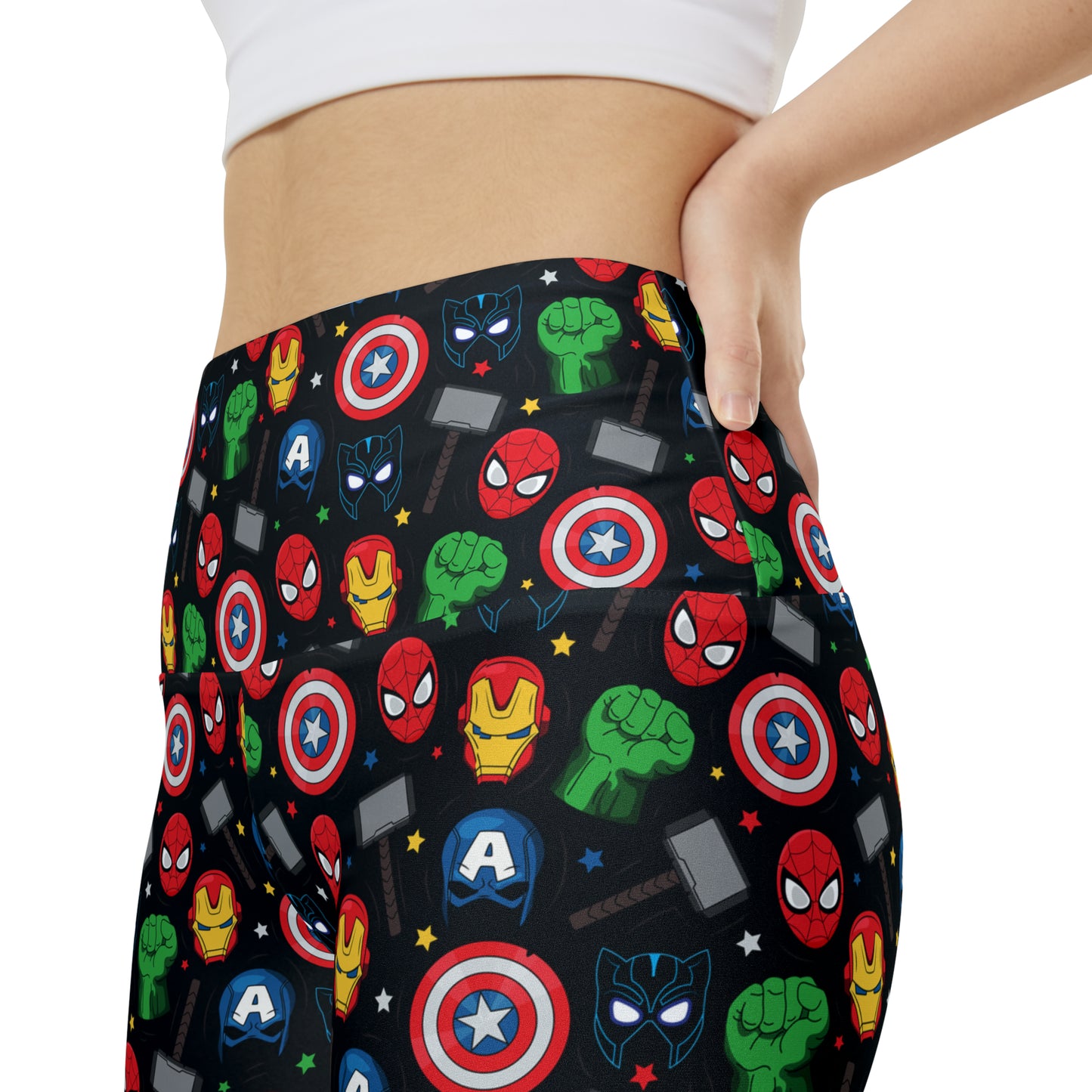 Super Heroes Women's Athletic Workout Shorts