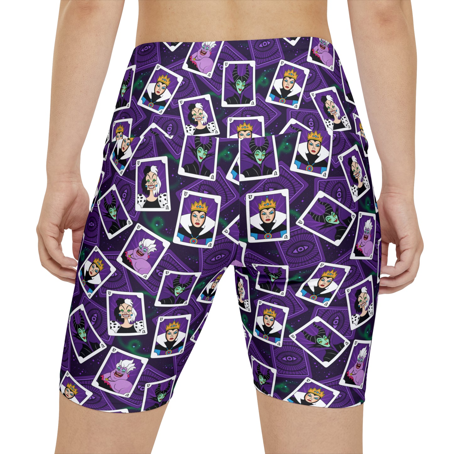 Villains Cards Women's Athletic Workout Shorts