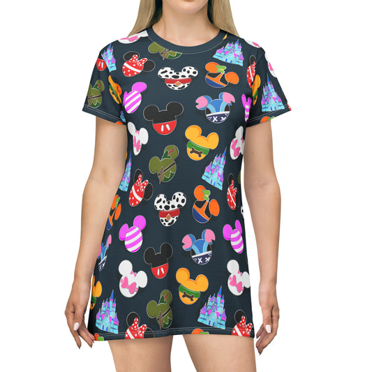 Pin Collector T-Shirt Dress