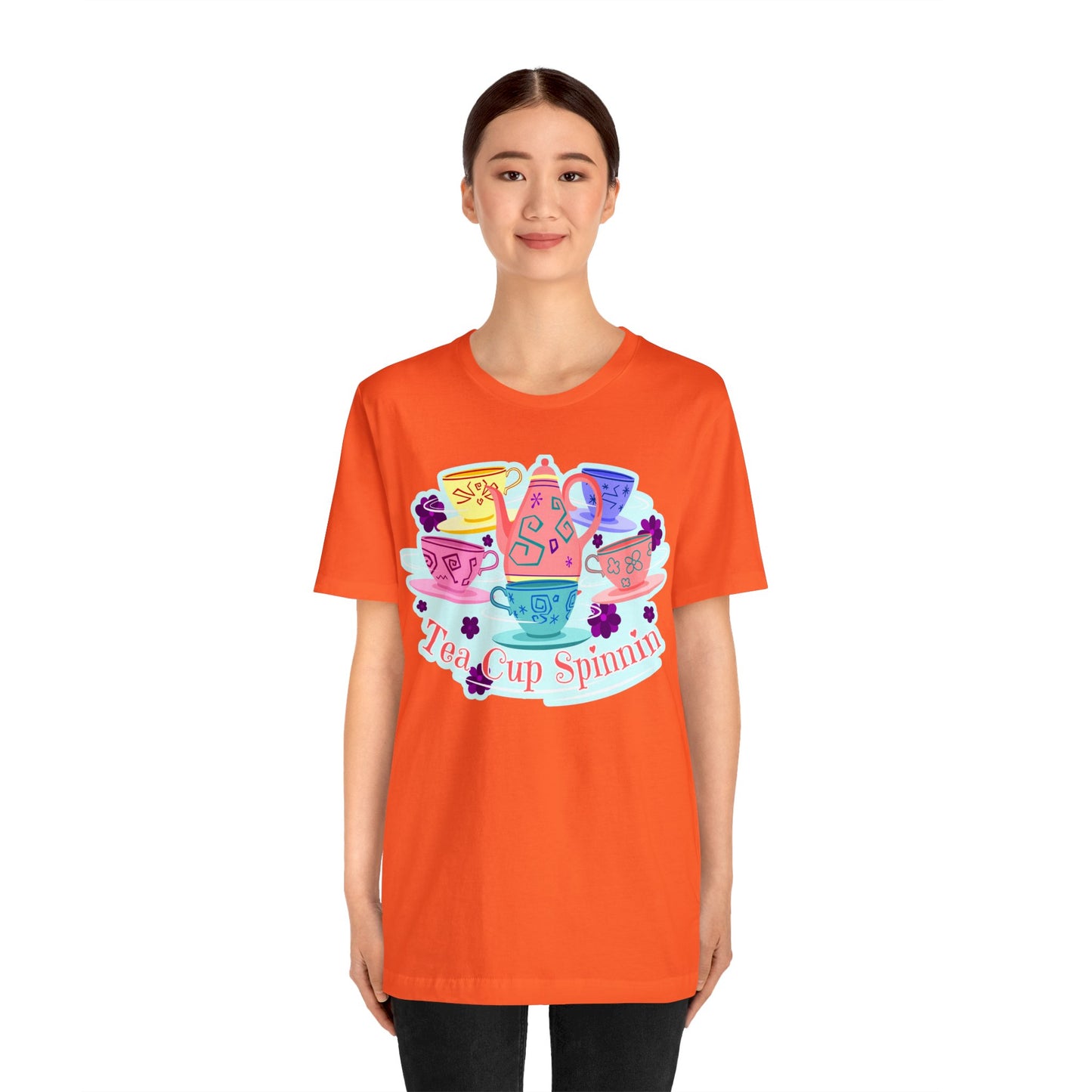 Tea Cup Spinnin Unisex Graphic Tee