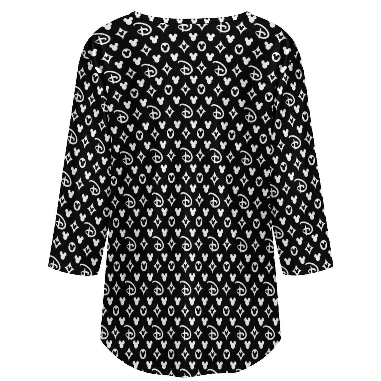 Designer Women's 3/4 Sleeve Pleated Tunic Top - Ambrie