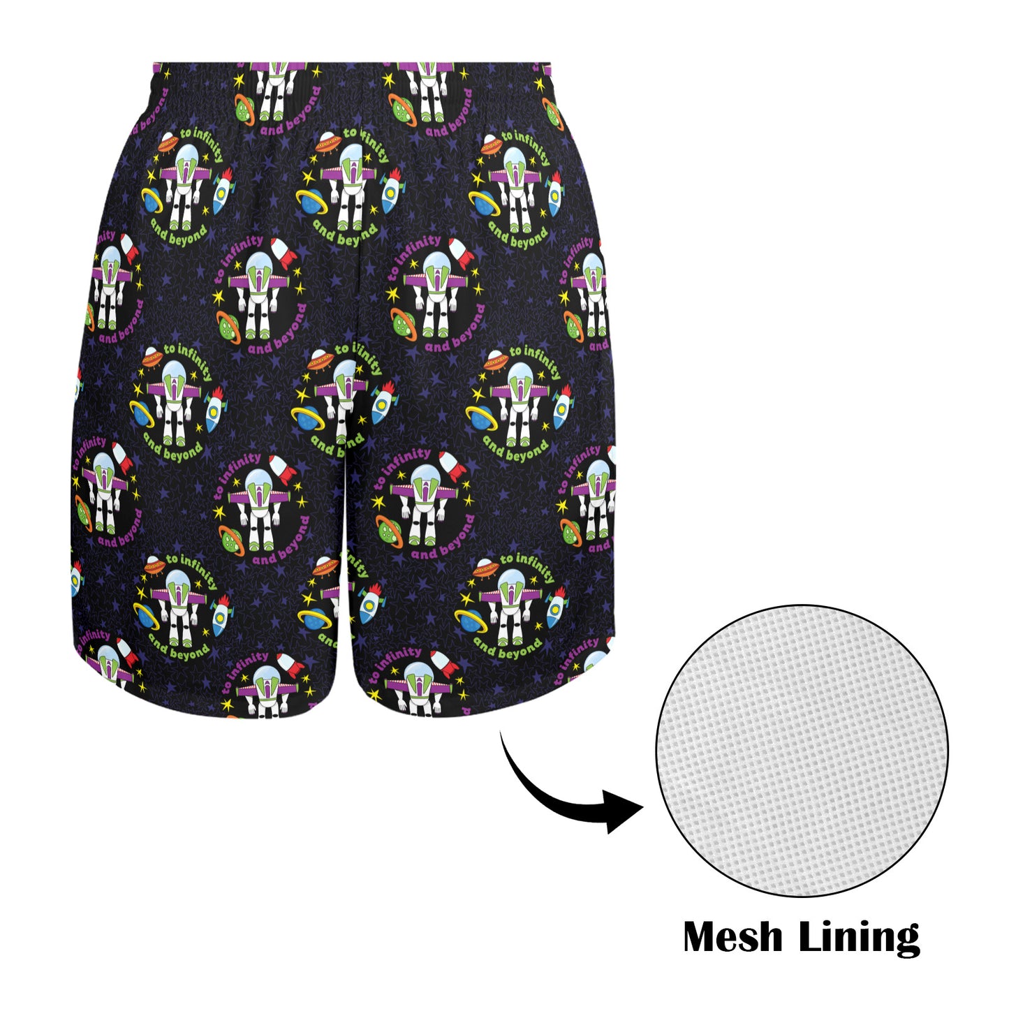 To Infinity And Beyond Men's Swim Trunks Swimsuit