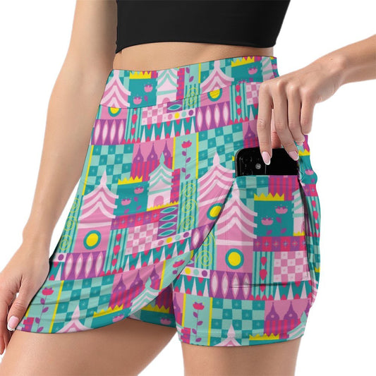 Small World Athletic A-Line Skirt With Pocket