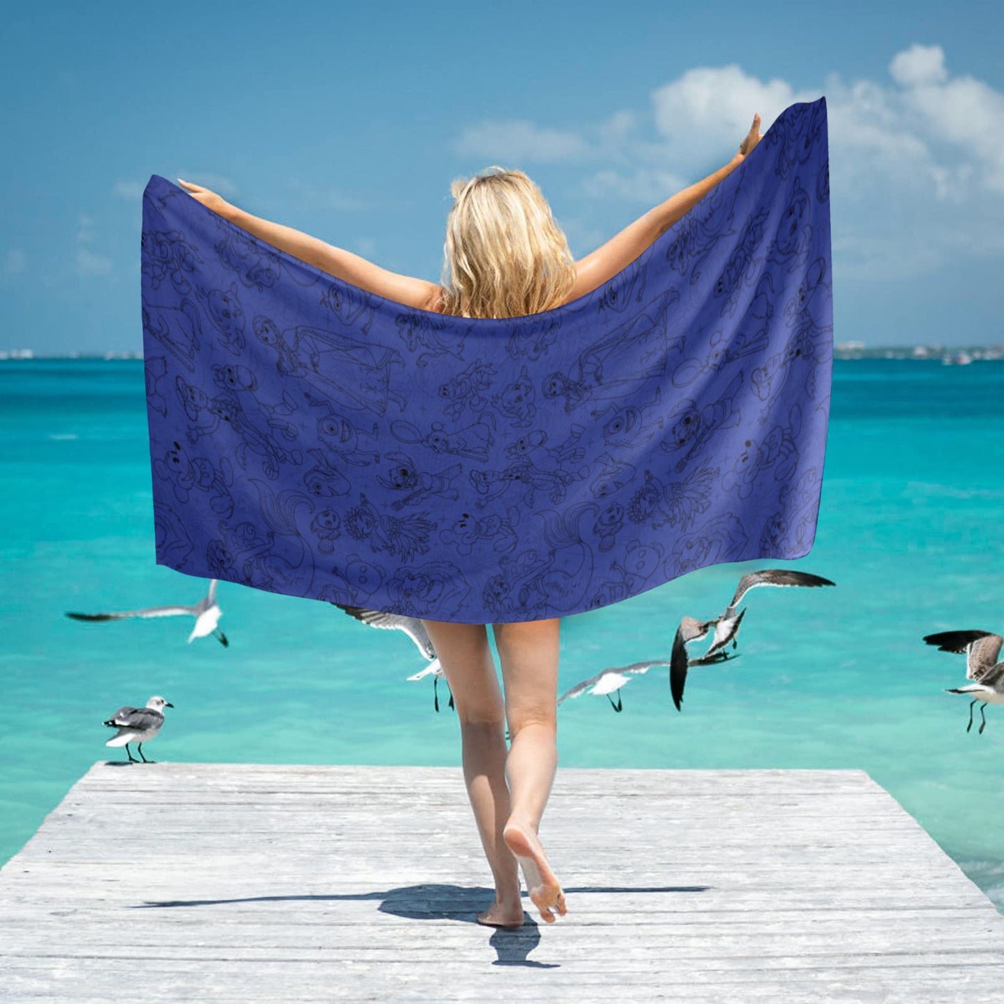 Sketches Beach Towel