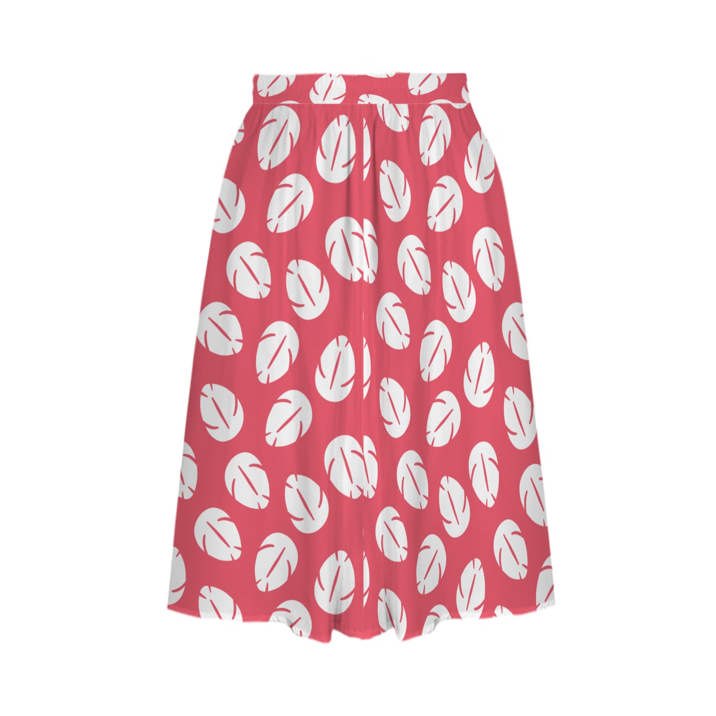 Lilo's Dress Elastic Waist Midi Skirt With Pockets