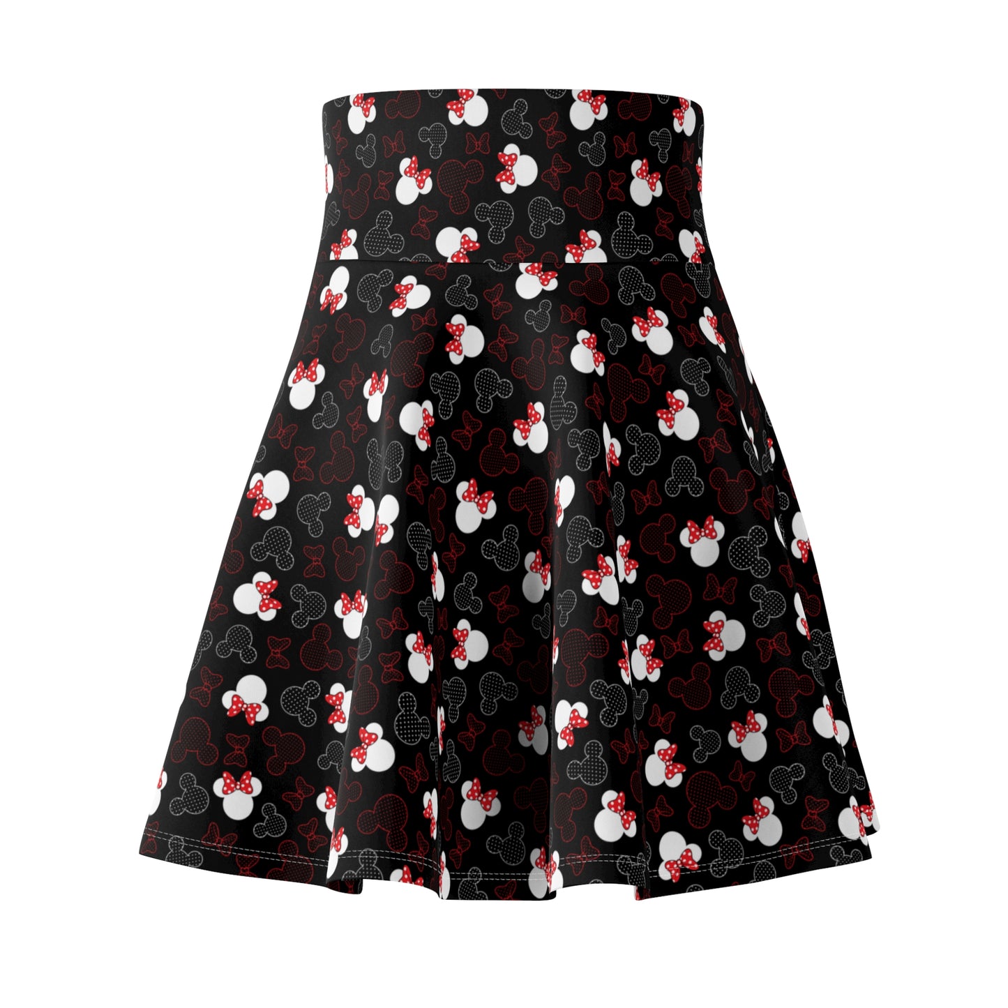 Mickey And Minnie Dots Women's Skater Skirt