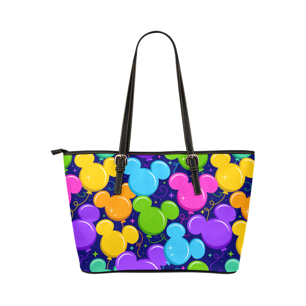 Park Balloons Leather Tote Bag