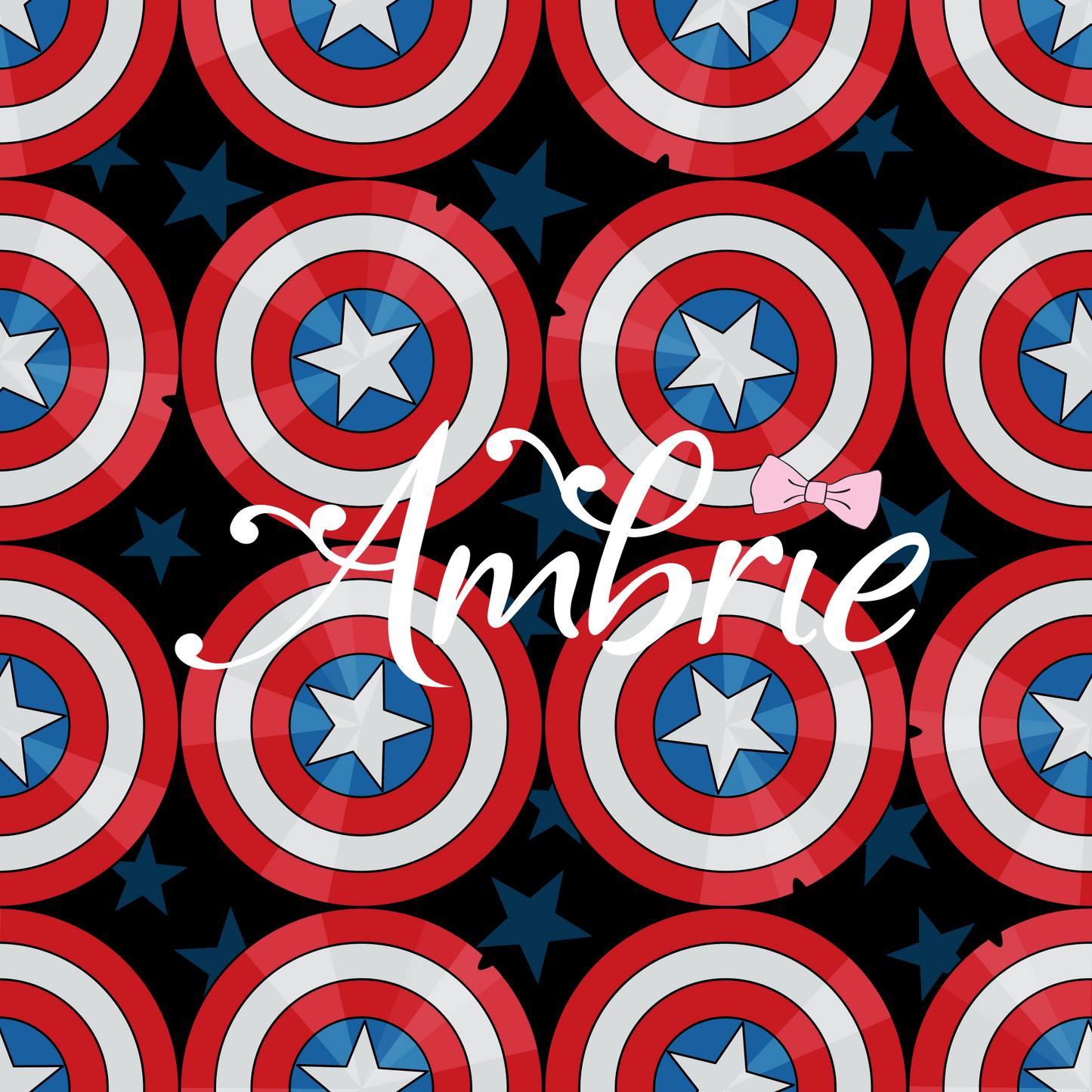 Captain America Seamless Pattern, Magical Cartoon Seamless pattern, Fabric Sublimation