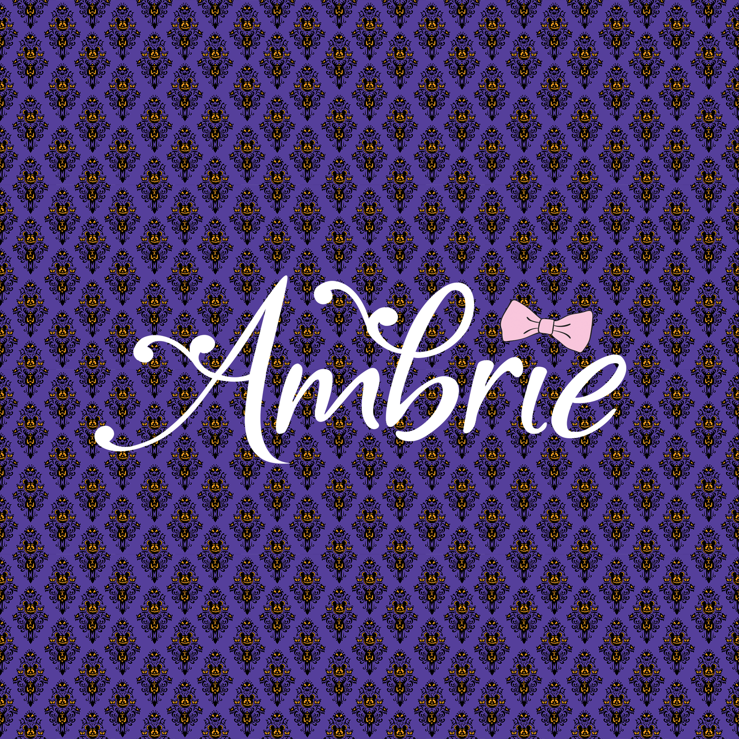 Haunted Mansion Mickey Pumpkins Seamless Pattern, Magical Cartoon Seamless pattern, Fabric Sublimation