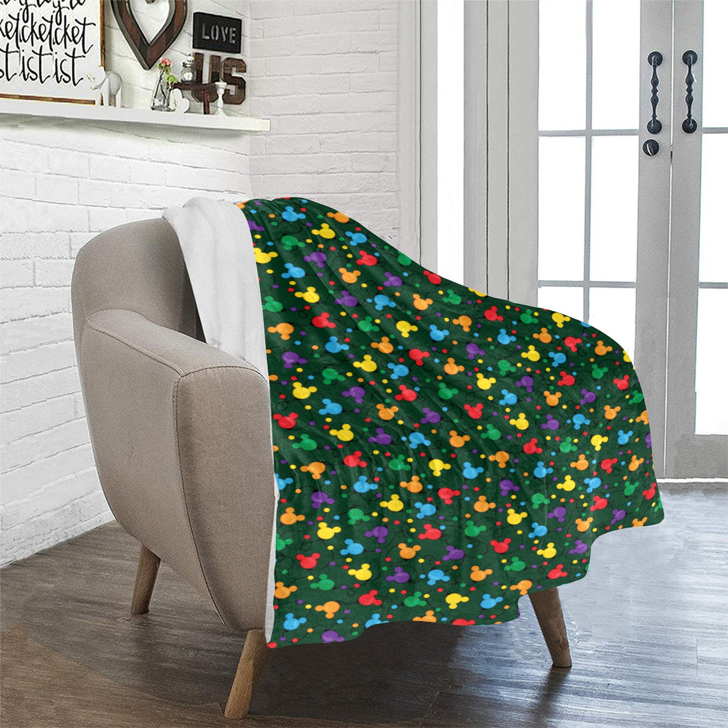 Christmas Lights Ultra-Soft Micro Fleece Blanket 32"x48"