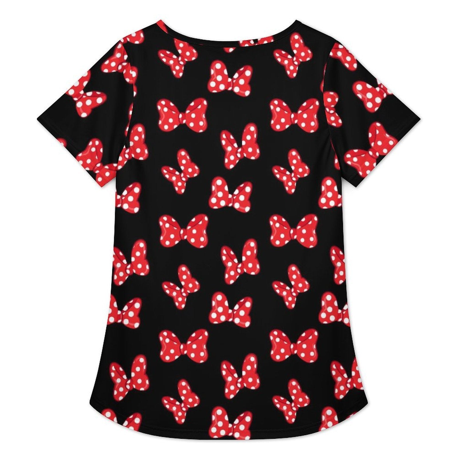 Polka Dot Bows Women's Crew Neck Tunic - Ambrie