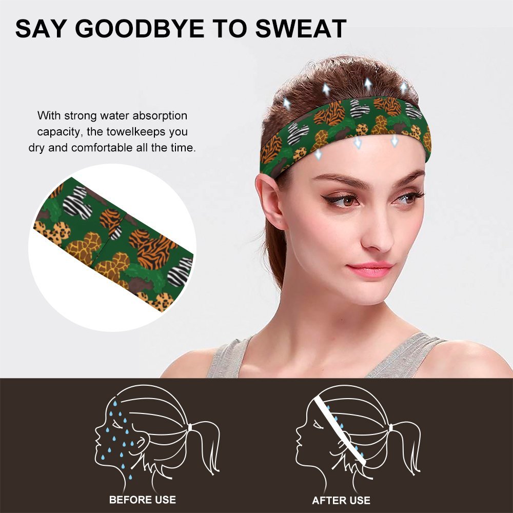 Animal Prints Sports Sweat Headband