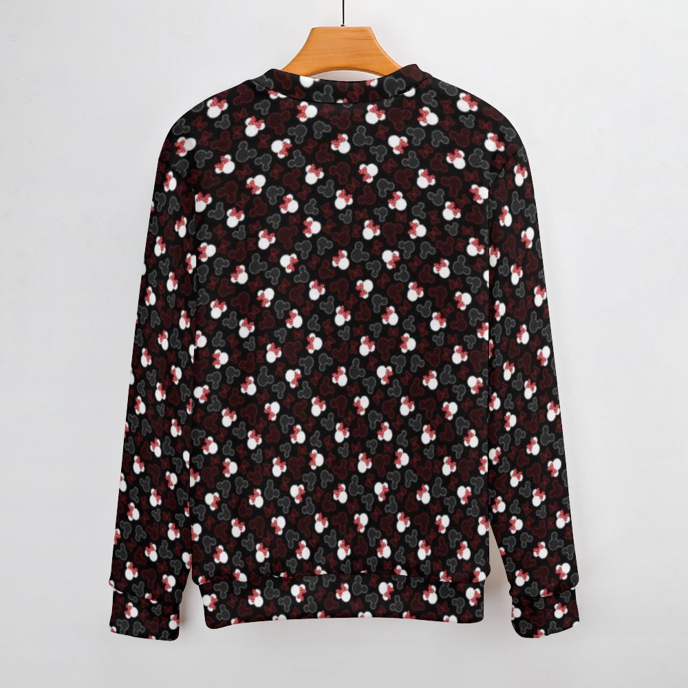 Mickey And Minnie Dots Unisex Crewneck Sweater