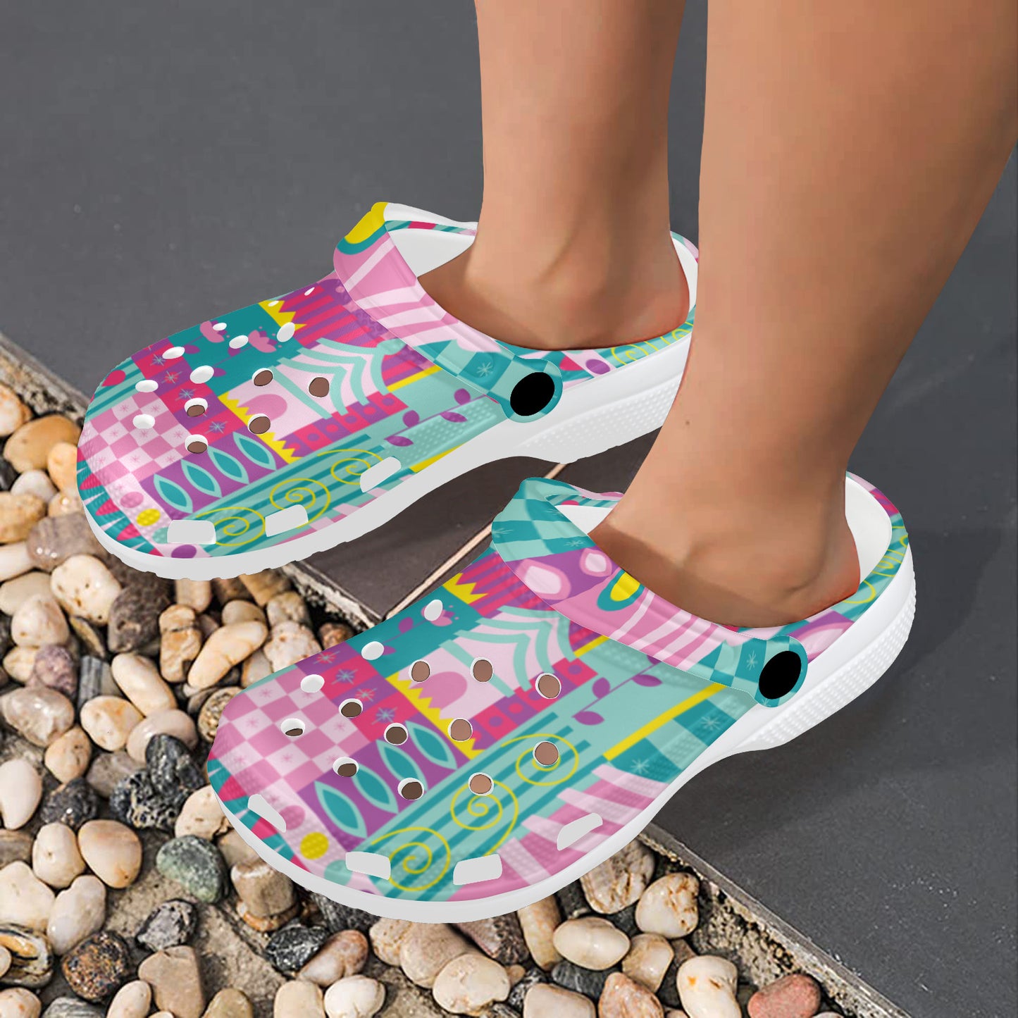 Small World Foam Clogs for Adults